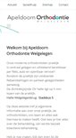 Mobile Screenshot of apeldoornorthodontie.nl
