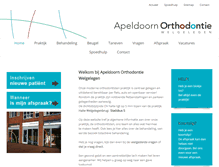 Tablet Screenshot of apeldoornorthodontie.nl